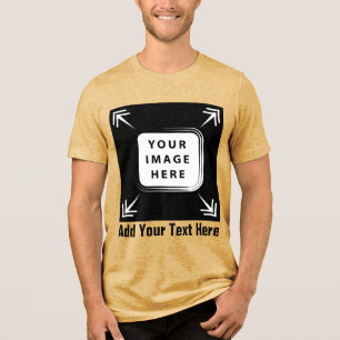 Camiseta Crie seu próprio Bella+Canvas Camisa-T de três mis