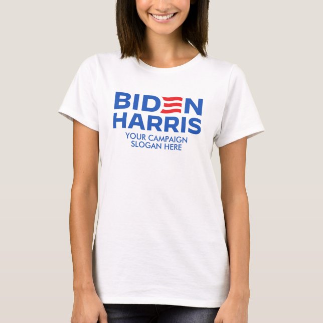 Camiseta Crie seu próprio Biden Harris 2024 (Frente)