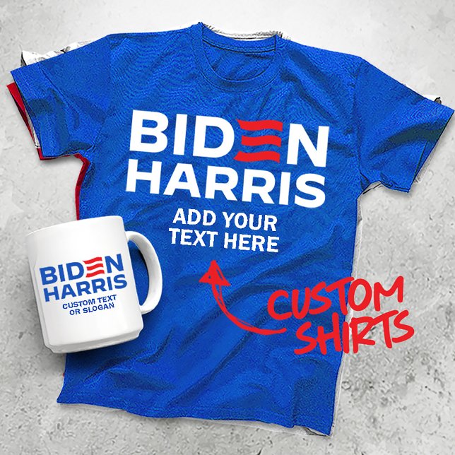 Camiseta Crie seu próprio Biden Harris 2024 (Customize Biden Harris T-shirts from Politiclothes.com
Choose PERSONALIZE > ENTER TEXT or EDIT )