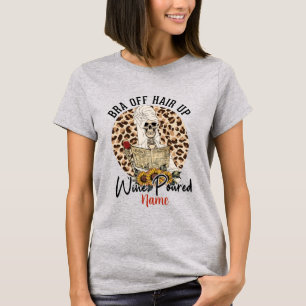 Camiseta Crie Seu Próprio Bra De Cabelo Para Cima Vinho