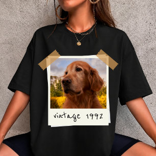 Camiseta crie seu próprio cachorro animal foto personalizad