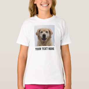 Camiseta Crie Seu Próprio Cachorro Pet Nome Fotografia T-Sh