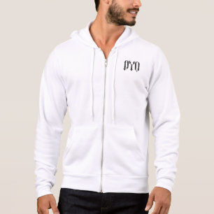 Camiseta Crie Seu Próprio Capuz com Zíper Masculino