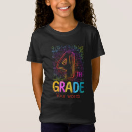 Camiseta Crie seu próprio Colorido 4º Gráfico