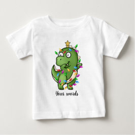 Camiseta Crie Seu Próprio Dinossauro De Natal