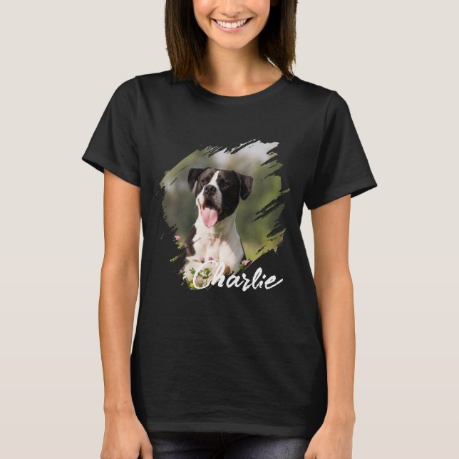 Camiseta Crie Seu Próprio Foto Personalizado Simples Modern (Frente)