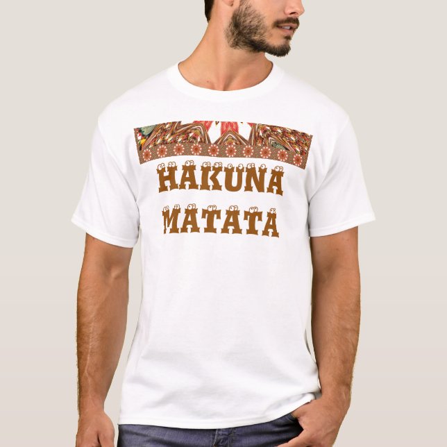 Camiseta Crie seu próprio Hakunamatata Basic TShirt Modelo (Frente)