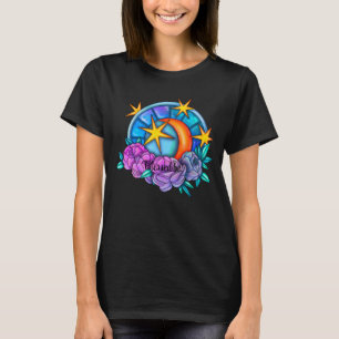 Camiseta Crie Seu Próprio Luar Fofo, Estrelas & Rosas