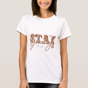 Camiseta Crie seu próprio Mantenha-se no Groovy Retro Hippy