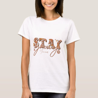 Camiseta Crie seu próprio Mantenha-se no Groovy Retro Hippy