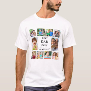 Camiseta Crie seu próprio Melhor Pai do Mundo  10 Colagem d