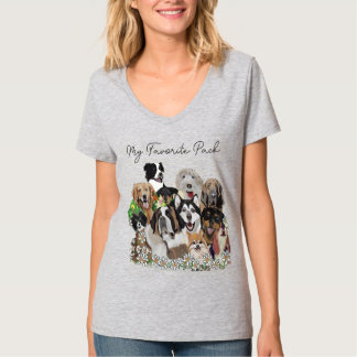 Camiseta Crie seu próprio modelo ou não, Pacote de cachorro