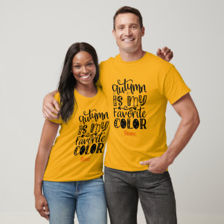 Camiseta Crie seu próprio outono é minha cor favorita