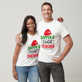 Camiseta Crie seu próprio Papai noel Professor favorito