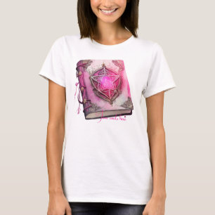 Camiseta Crie seu próprio Pentágono rosa Grimoire