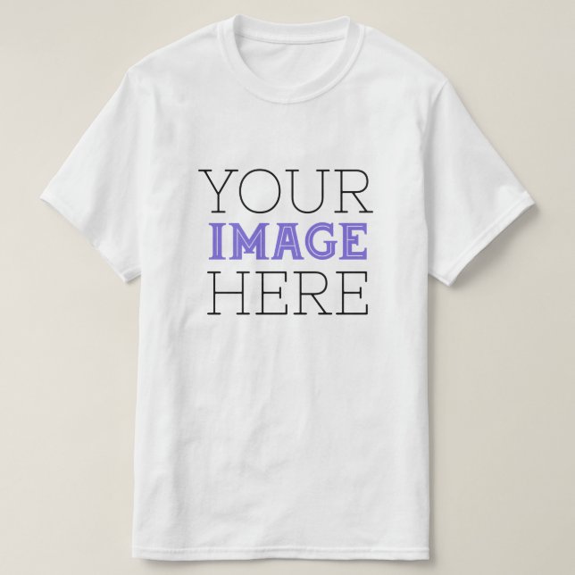 Camiseta Crie seu próprio personalizado (Frente do Design)