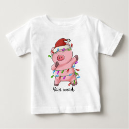 Camiseta Crie Seu Próprio Porco De Natal Dabbing