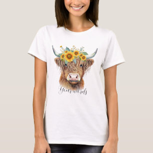 Camiseta Crie seu próprio Primavera no Highland Bull & Wild