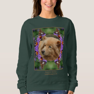 Camiseta Crie seu próprio quadro de flores do Aster Butterf
