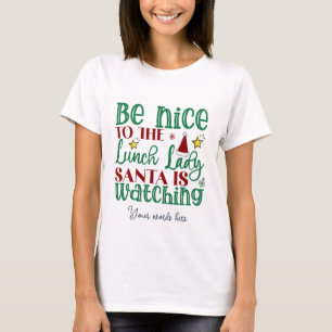 Camiseta Crie seu próprio seja legal almoçar o Natal