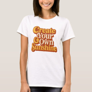 Camiseta Crie Seu Próprio Sol Retro