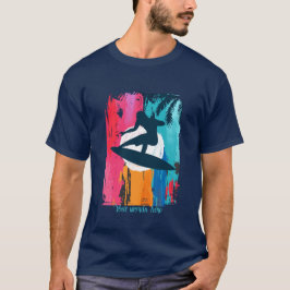 Camiseta Crie seu próprio Sunset Tropical de Arte Retroativ