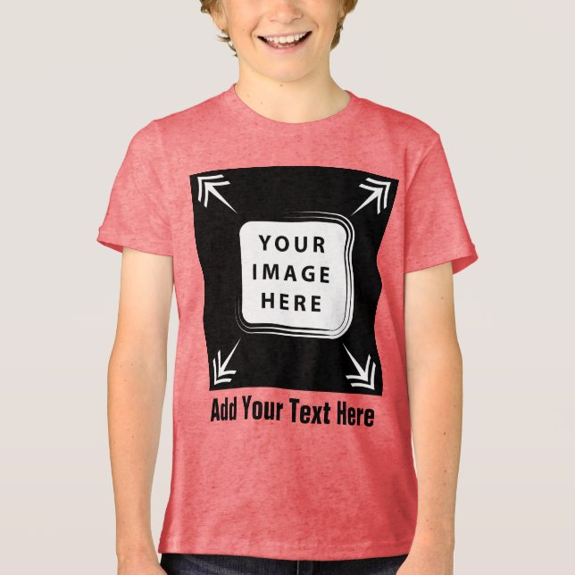 Camiseta Crie seu próprio texto para adicionar sua própria  (Frente)