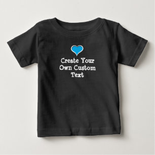 Camiseta Crie seu próprio texto personalizado com Blue Hea