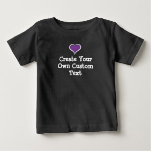 Camiseta Crie seu próprio texto personalizado com o Coraç