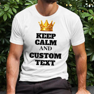 Camiseta Crie seu próprio texto personalizado e mantenha-se