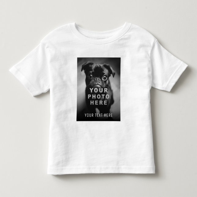 Camiseta Crie seu próprio texto simples e personalizado com (Frente)