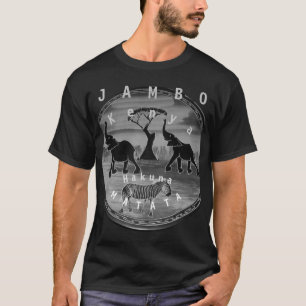 Camiseta Crie seu próprio turismo no Quênia Viagem Safari s