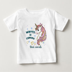 Camiseta Crie seu próprio Unicórnio de inverno