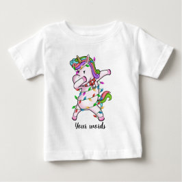 Camiseta Crie seu próprio Unicórnio de Natal Dabbing