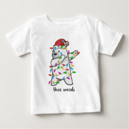 Camiseta Crie Seu Próprio Urso Polar De Natal