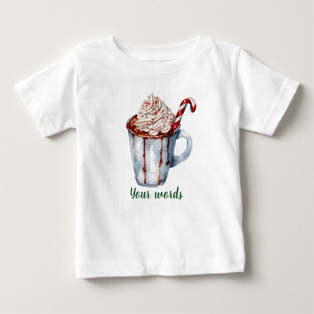 Camiseta Crie Seu Próprio Yuletide Chocolate Quente (Frente)