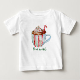 Camiseta Crie Seu Próprio Yuletide Pepperminta Cacau Quente