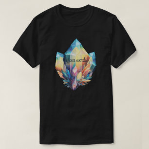 Camiseta Crie Seus Próprios Cristais de Arco-Íris