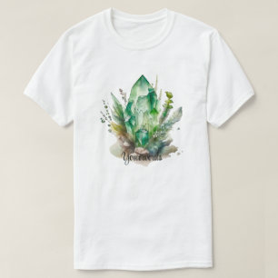 Camiseta Crie seus próprios Cristais Esmeralda Verde