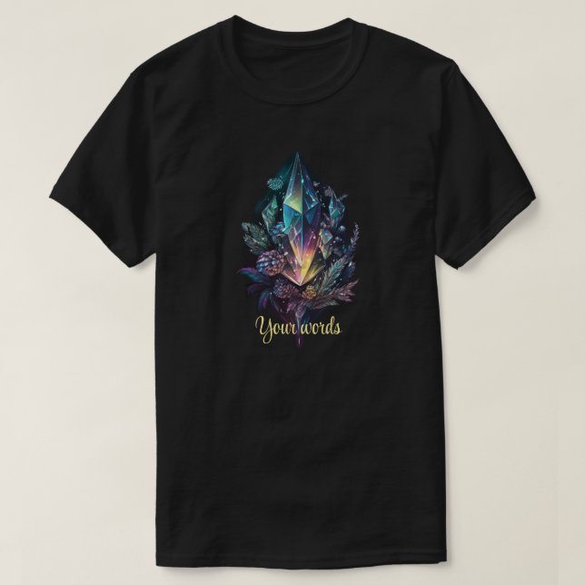 Camiseta Crie Seus Próprios Cristais Místicos (Frente do Design)