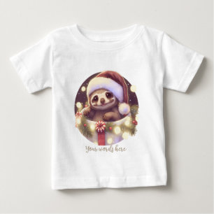 Camiseta Crie seus próprios Papais noeis de lama do bebê