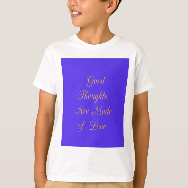 Camiseta Crie Seus Próprios Pensamentos Com Amor (Frente)