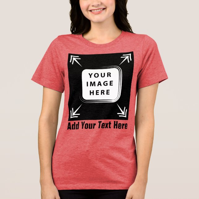 Camiseta Crie seus próprios presentes personalizados (Frente)