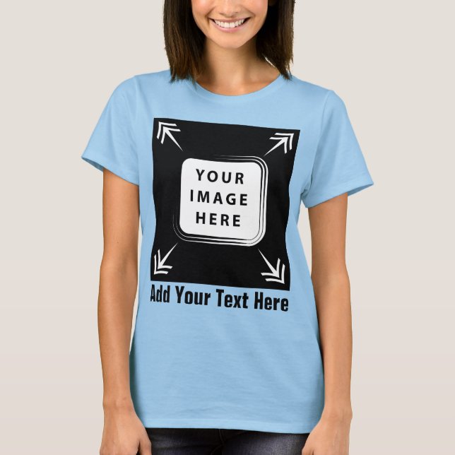 Camiseta Crie seus próprios presentes personalizados (Frente)