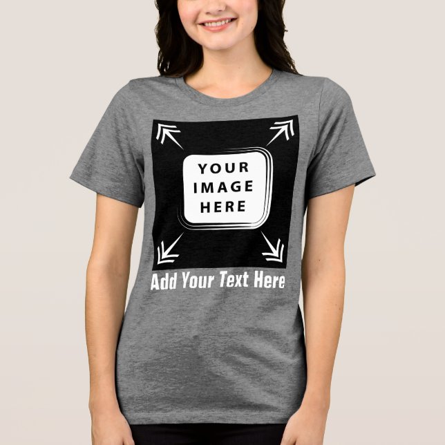 Camiseta Crie seus próprios presentes personalizados (Frente)