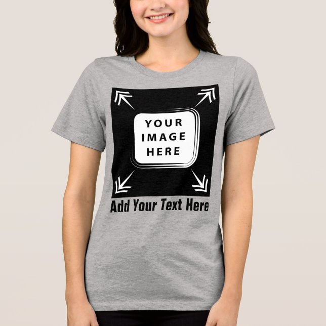 Camiseta Crie seus próprios presentes personalizados (Frente)