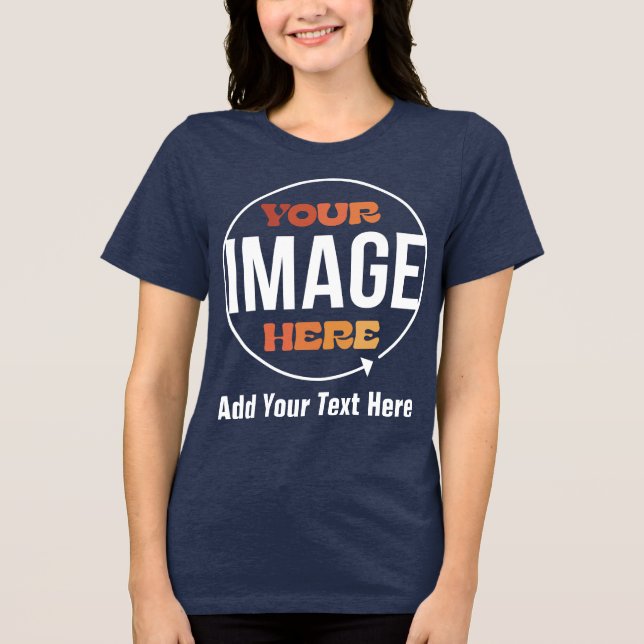 Camiseta Crie seus próprios presentes personalizados (Frente)