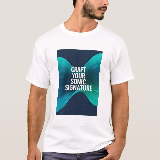 Camiseta Crie Sua Assinatura Sonora opção 3 (Frente)