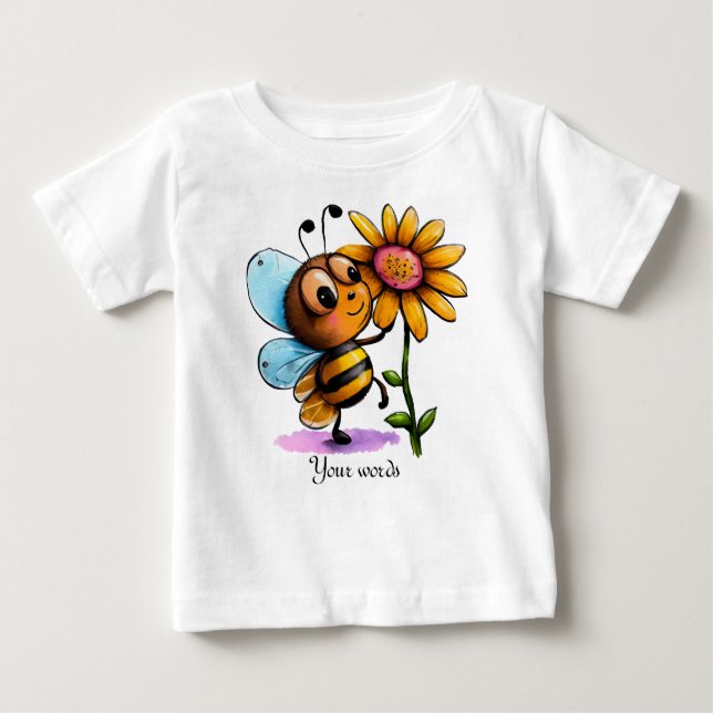 Camiseta Crie Sua Própria Abelha E Girassol (Frente)