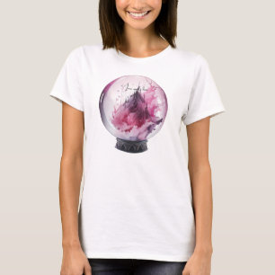 Camiseta Crie sua própria bola de cristal rosa